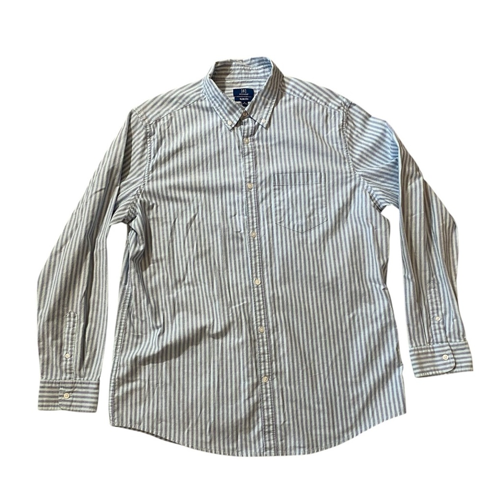 George Black and White Casual Button Down Shirt - Picture 1 of 8